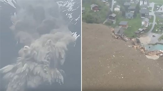 Swiss town BURIED after horror avalanche submerges homes & causes evacuation