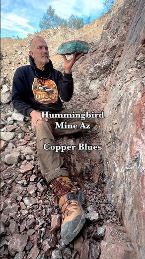 Hummingbird Mine AZ copper vein—shattuckite, chrysocolla, malachite, lapidary process