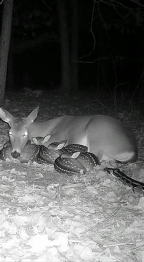 Python VS Deer #deer #wildlife #shorts