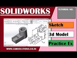 SolidWorks Practice Exercises 1 | SOLIDWORKS Tutorial for beginners