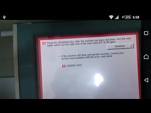 Fix Error "E000020-0000" in Canon Image Runner 32351, 32451 etc