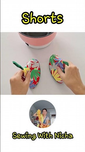 shorts // DIY Pot Holder. How to sew triangle pot holder. Easy to sew. Sewing project. Basic pot