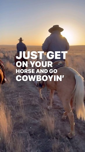 Shane Riley | J bar D Teepee and Bedrolls on Instagram: "I’m about tired of people saying you can’t go cowboyin’. Just get on your horse and go cowboyin’. You’ll get hired. #cowboywisdom #jbardcanvasandleather #buckaroo #teepee #bedroll #cowboy #cowboyin #cowboying PC @jessoutwest @rollinwinter @tarp_maker"