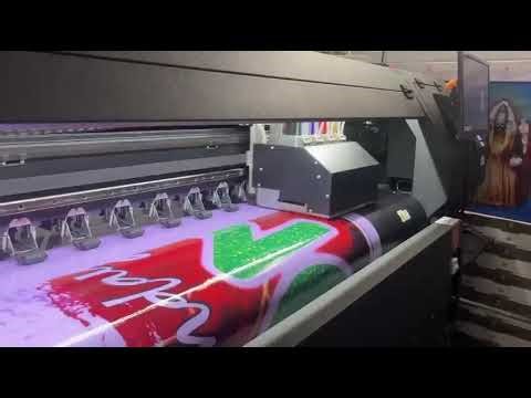 Seiko Alpha 1024 2/4 head 3200 Banner Solvent Printer #shorts