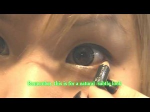 Visual-kei make-up hair for glasses