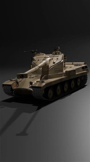 AMX-50 Surbaise 3D model, rendered in cycles, 32 samples