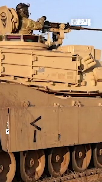 29K views · 161 reactions | The soldier sits on the tank to fire the main gun. It leaves a mass of smoke behind the training area. | Interesting Engineering | Facebook