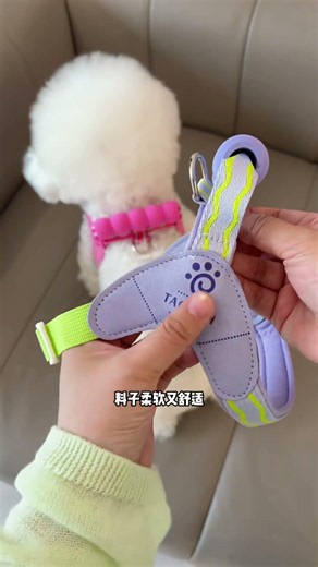 透气轻便两秒速穿的马鞍胸背真的很好用！快给你家毛孩子安排！#狗狗胸背#宠物胸背#狗狗牵引绳#狗绳