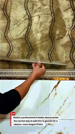 Pro Trick: Installing Granite Trim for a Clean Luxury Finish