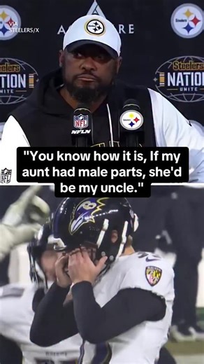 Mike Tomlin’s analogy on Baltimore’s missed game-winning field goal 😭 (via @steelers) | Yahoo Sports