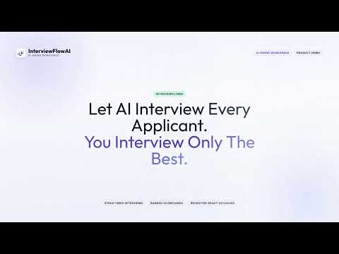 Automate Your Hiring Process with AI | Meet InterviewFlowAI