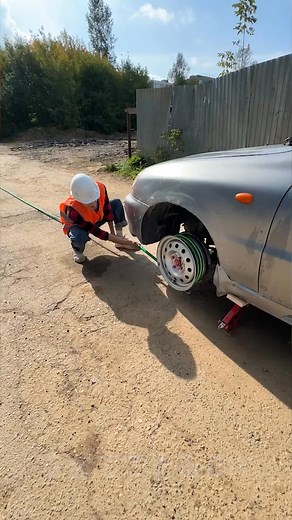 DIY ホイール: ディスクにホースを巻き付けて驚くべき成果を！ 🛠️🔧 | ５分でできる DIY