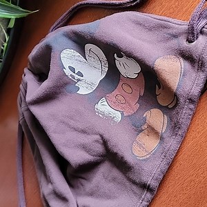 Disney Mickey Mouse Tote backpack drawstring sweater bag HoBo everyday Pack Sack