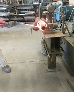 Here's one way to straighten a coil spring. Do you have a better way? | Grizzly Iron, Inc.