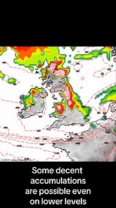 ❄️ Snow Forecast ❄️ 🤙 Please Share Next week there is a good chance of snow falling in Ireland. Until Sunday there is no risk of snow but as the colder air pushes over Ireland the risk increases. On Monday there is a risk of a low pressure pushing over Ireland bringing rain to south of Ireland. Further north where this rain interacts with the colder air there is a risk of some decent accumulations even at lower levels. I will be watching this closely over the coming days. This is expected to he