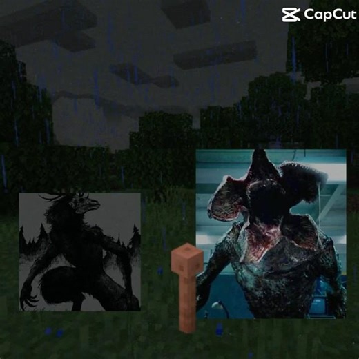 #minecraft Lightning Meme #edits #funny #wendigo #demogorgon #strangerthings #memes #shorts #lol