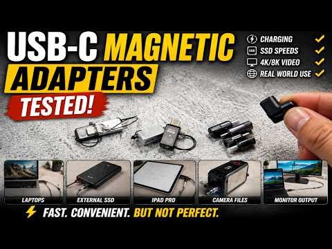 USB-C Magnetic Adapters Tested! Charging, SSDs, 4K/8K Video & Real World Use