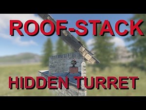 HIDDEN TURRET using FLOOR-STACKING! -Rust Base Build