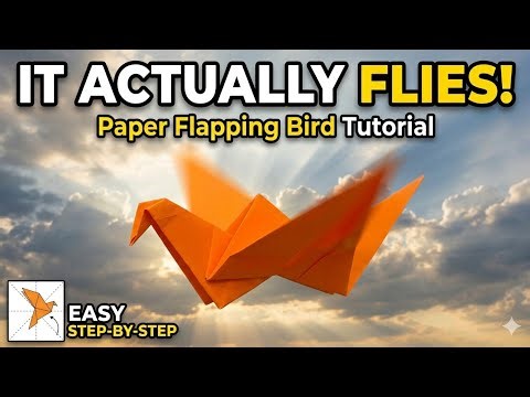 Easy Origami Flying Bird – Step-by-Step Tutorial