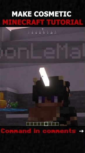 HOW TO MAKE COSMETIC IN MINECRAFT 🎩 #tutorial