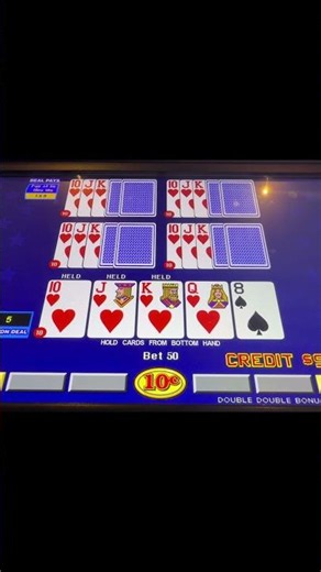60,000 Credit DEALT ROYAL FLUSH was THIS CLOSE! Deal Draw Double Double Video Poker! #videopoker