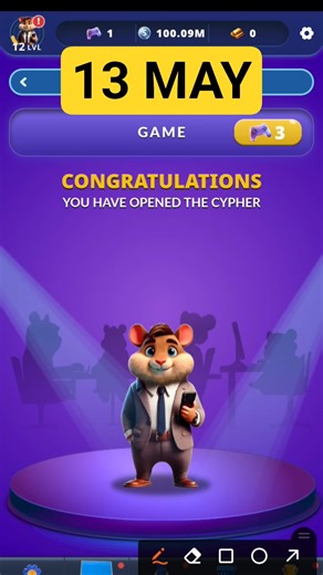 Hamster Kombat Dev Game Daily Cipher 13 May | Hamster Kombat Daily Cipher Code | Daily Combo