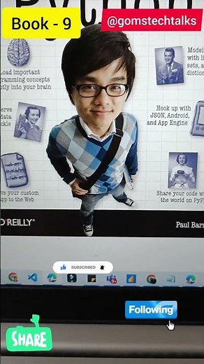 Book 9 head first python #gomstechtalks #book #bookreview #pythonprogramming #pythontutorial #python