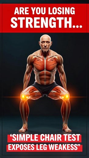 Are You Losing Strength? This Simple Chair Test Reveals the Truth After 65 #shorts #strengthexercise