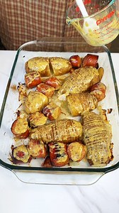 Sliced ham & sausage dinner. | Ryan R