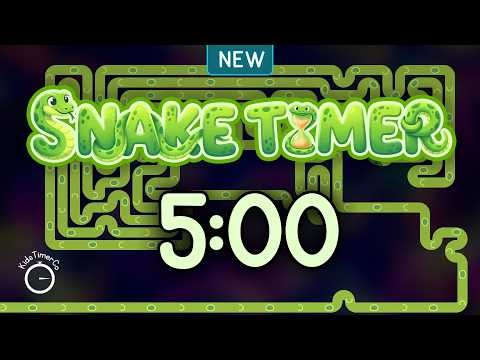 5 Minute Snake Maze Challenge! 🐍 Fun Visual Timer for Kids