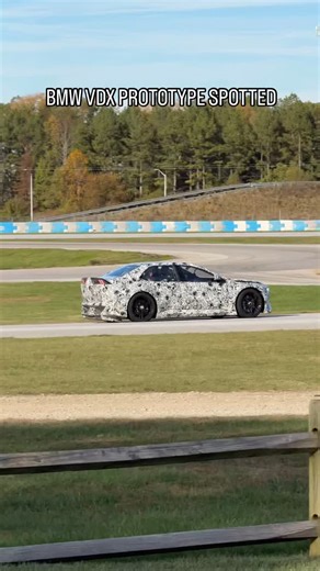BMWBLOG | BMW News & Reviews on Instagram: "We spotted the new BMW Vision Driving Experience (VDX) prototype on the track. Rumors are this is a quad motor electric car with a power between 1300-1700 and almost 14,000 lb-ft of torque. Needless to say, it's a rocket! #bmw #hypercar #electricvehicle #bmwvdx"