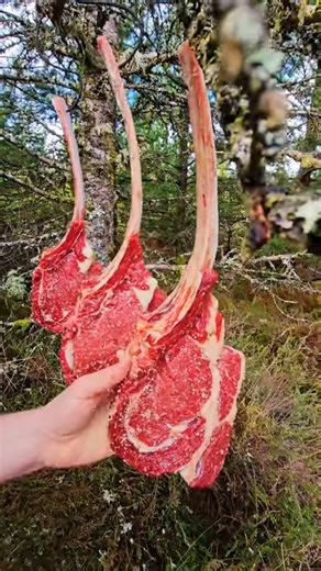 Watch how this tomahawk steak turns perfect with one simple move