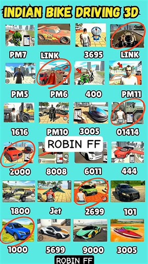 All Real Code 💥 Indian Bike Driving 3d 🥳 all new Cheat Code update| #ibd3d #gaming #shorts #gta