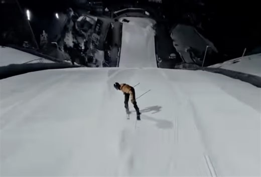 Fastest Backwards Skiing Record Broken (82.92 MPH)