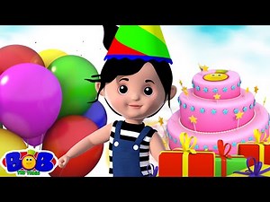 Happy Birthday Song, Cartoon Videos And Rhymes for Children by Bob The Train