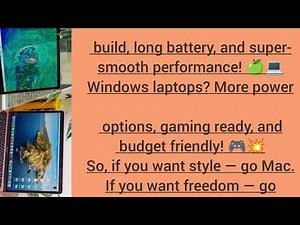 “Mac vs Windows – Which Laptop is Best for You? 💻✨”