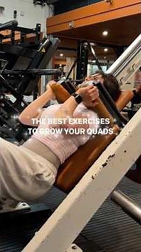 all the exercises you need to grow your quads