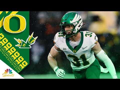 Highlights: Dillon Thieneman rising up NFL draft boards after big 2025 with Oregon | Big Ten on NBC