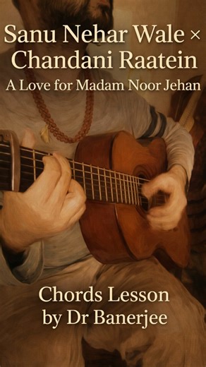 Sanu Nehar Wale × Chandani Raatein | Guitar Cover & Chords Lesson | A Love for Madam Noor Jehan This video is a guitar cover and chords lesson of Sanu Nehar Wale × Chandani Raatein, two timeless songs originally sung by Madam Noor Jehan. The arrangement blends both compositions into a single melodic flow, with re-created music, live vocals, and clear guitar chord guidance for learners. This is not a remix for novelty, but a respectful musical conversation with the originals—honouring melody, moo
