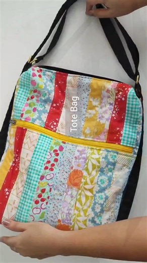 14K views · 155 reactions | DIY Patchwork Backpack Tote Bag #fbreels #sewing #SewingProject #diyprojects #handmade #sew #patchwork #crafts #diy #diycrafts | DIY Cheng | Facebook