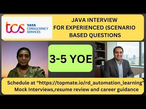 Java Interview Experience at TCS| Real-Time Questions & Answer