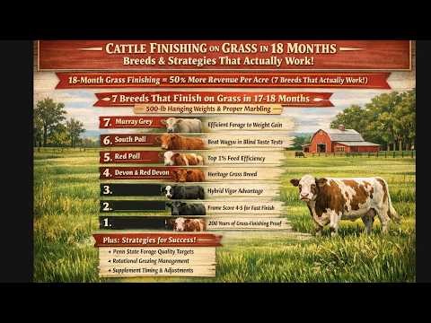 Cattle Finishing on Grass in 18 Months - Breeds and Strategies That Finish Faster