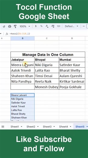 3.9K views · 70 reactions | 勞 Manage Multiple Columns Value in Single Column in ms excel | Tocol Formula in Excel Google Sheet | Work with google sheet in Excel | tips and tircks | Time saving shortcut in ms word | tips and tricks in ms Excel | #msexceltips #shorts #viral #reels | #interviewquestions #msexcel #MSExcelshortcut | ms Excel hacks | #excel #msexcel | #excelshortcutkeys | | Deepak Yadav Sir | Facebook