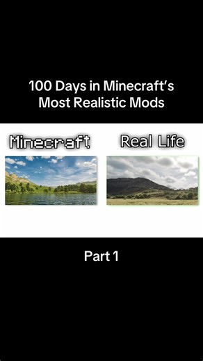 100 Days in Minecraft’s Most Realistic Mods yt: Eider #fyp #foryou #foryoupage #minecraft