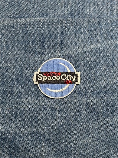 Space City Collectable Patch: Blue Retro Logo - Space-themed Accessory - Etsy