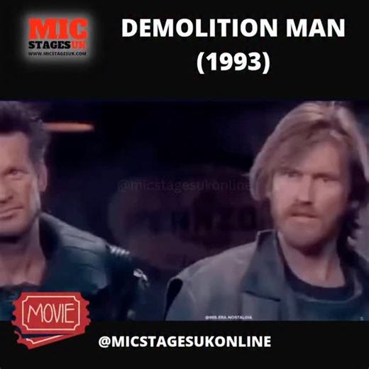Micstagesuk | Demolition Man (1993) “I like to read. I like to think.” A quietly powerful scene where John Spartan realises how shallow and controlled... | Instagram