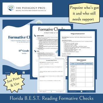 11.R.1.4 Formative Checks – Florida B.E.S.T. Reading