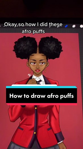 How to Draw Afro Puffs | Easy Art Tutorial