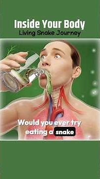 What If You Swallowed a Snake ? What Happens Inside Your Body 3D Human Anatomy Explained #snake