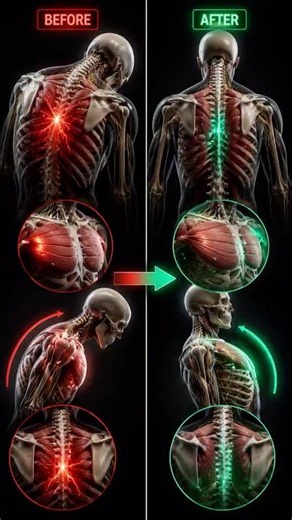 Why Your Mid-Back Hurts Between Your Shoulder Blades #backpain #posture